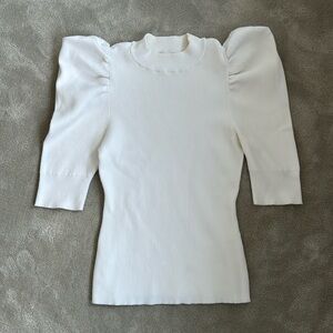 ALC puff sleeve knit top, size S